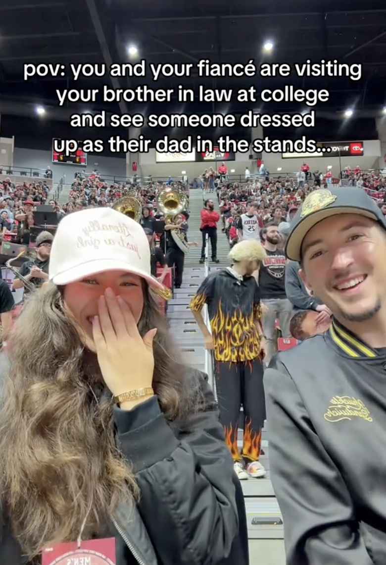 couple at a sporting event